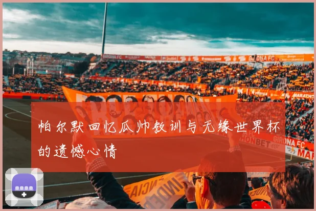 帕尔默回忆瓜帅教训与无缘世界杯的遗憾心情